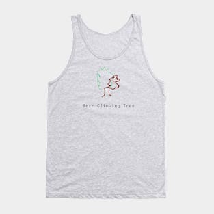 Bear Climbing Tree Tank Top